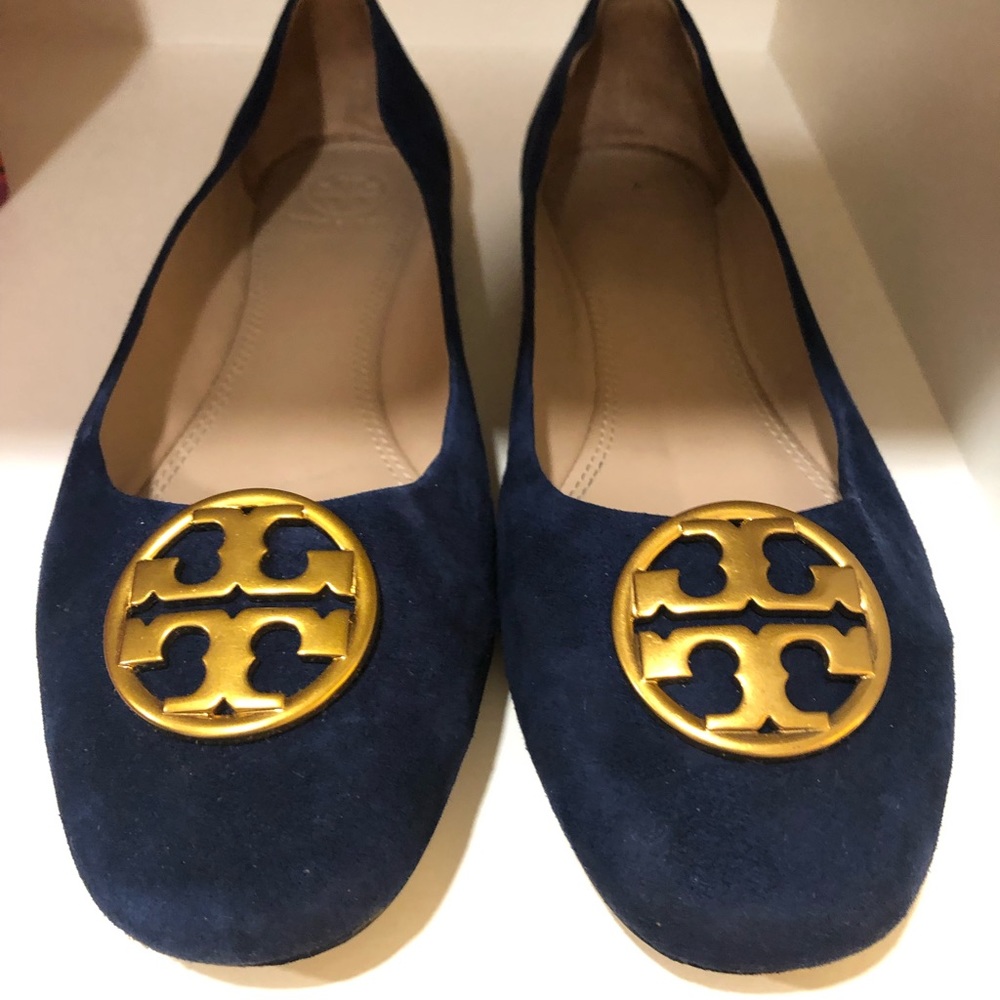 Tory Burch Minnie Travel Ballet with metal logo